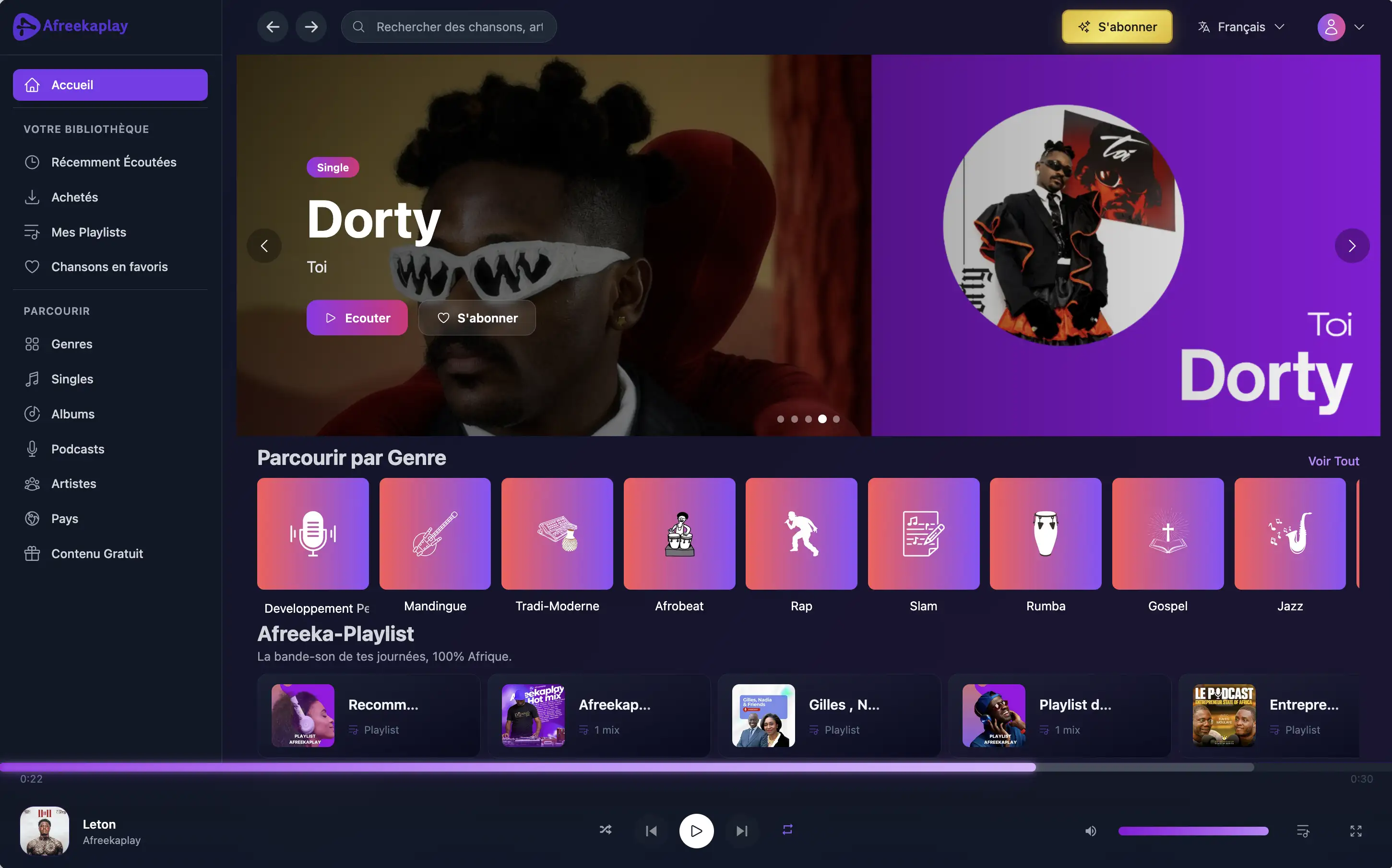 AfreekaPlay Homepage