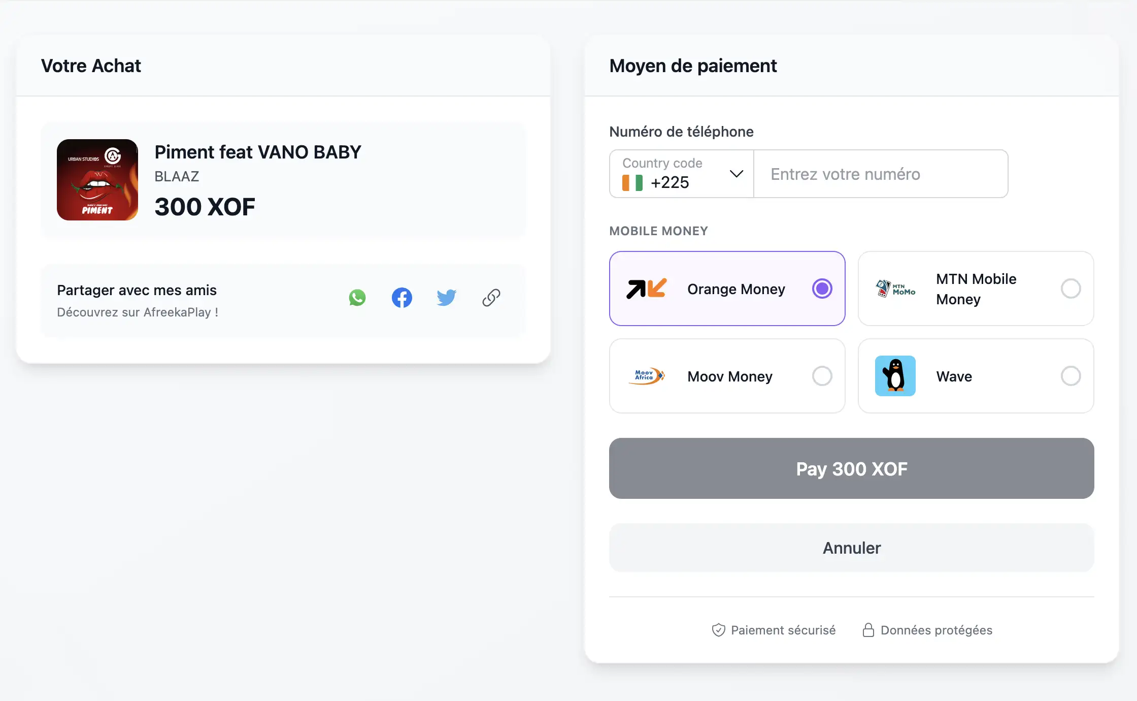 Payment Page