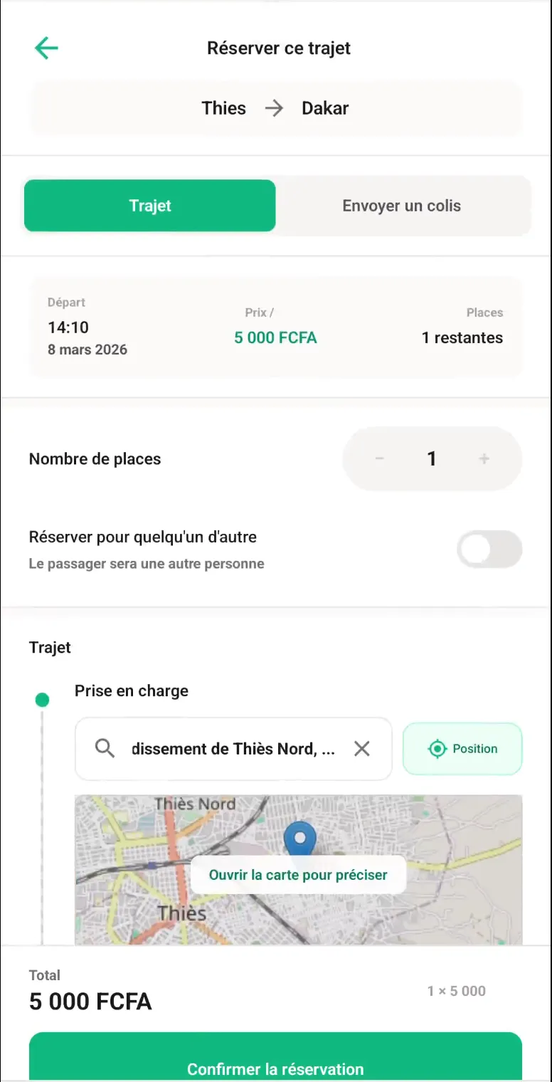 Booking Page